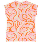 Girls Ivory, Pink & Orange Logo T-Shirt, 1, hi-res