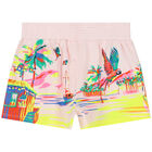 Girls Pink Cotton Shorts&Acirc;&nbsp;, 1, hi-res