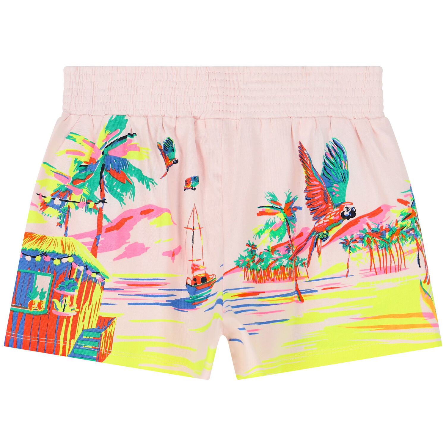 Girls Pink Cotton Shorts&Acirc;&nbsp;, 1, hi-res