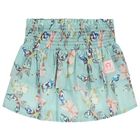 Girls Blue Butterflies Logo Skirt, 2, hi-res