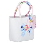Girls Pink & Ivory Bow Hand Bag, 1, hi-res