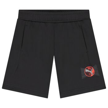 Boys Black Logo Shorts