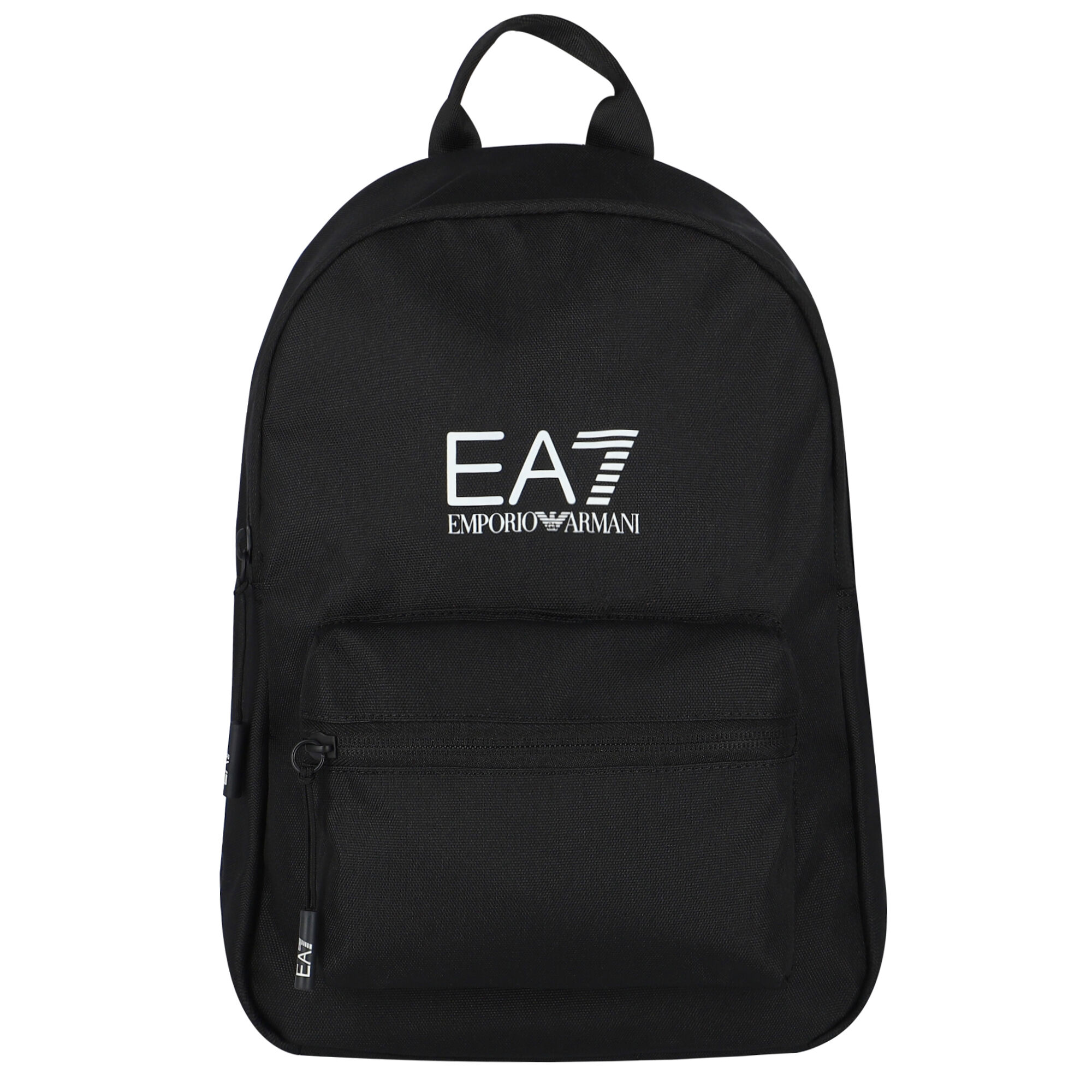 EA7 Emporio Armani Black Logo Backpack Junior Couture UK