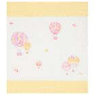 Baby Girls White & Yellow Hot Air Balloon Blanket, 1, hi-res