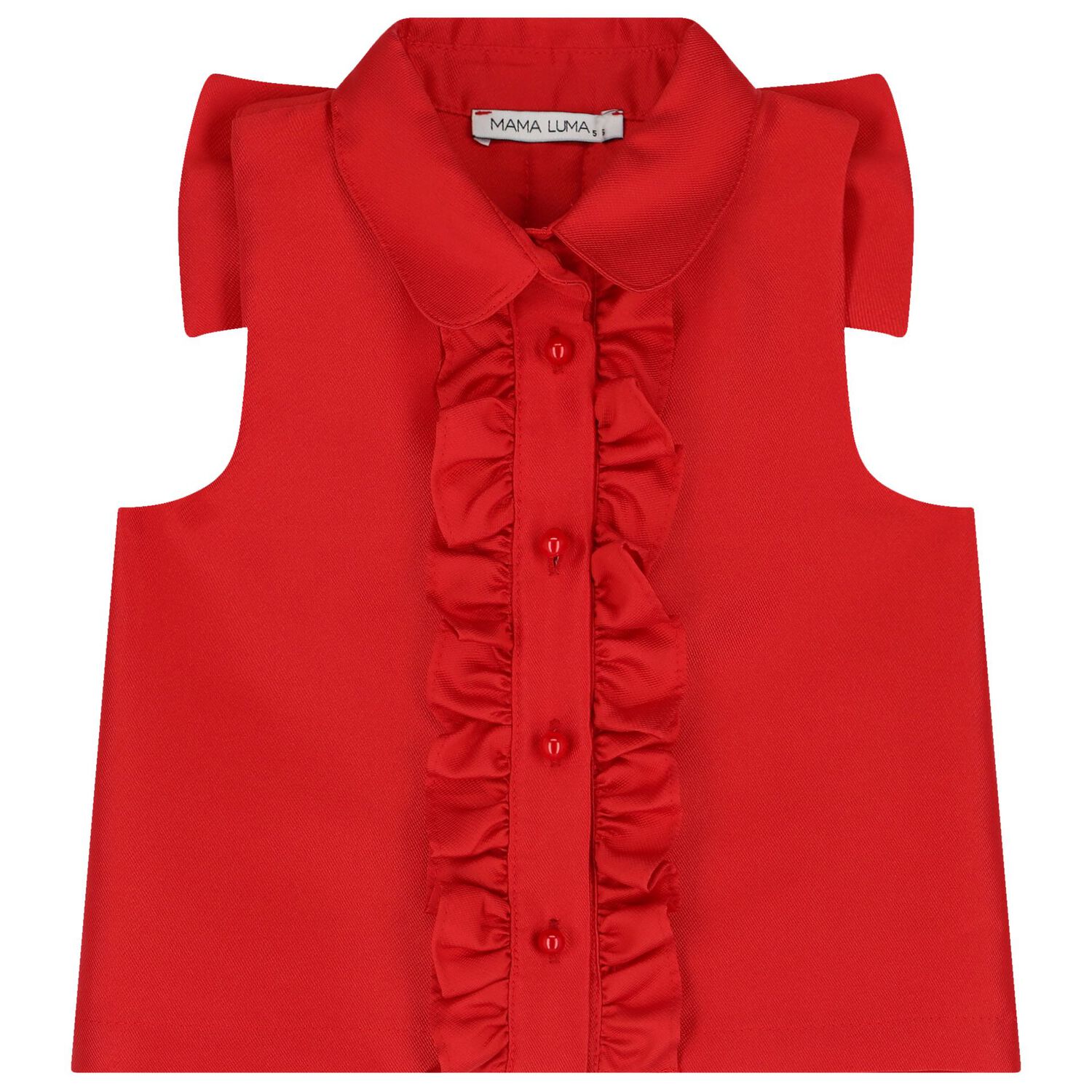 Girls Red & White Skirt Set, 1, hi-res