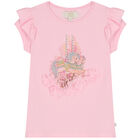 Girls Pink Embellished Shorts Set, 1, hi-res