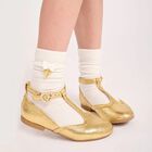 Girls Gold Shoes, 3, hi-res