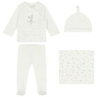 Baby Girls White 4-Piece Set, 1, hi-res