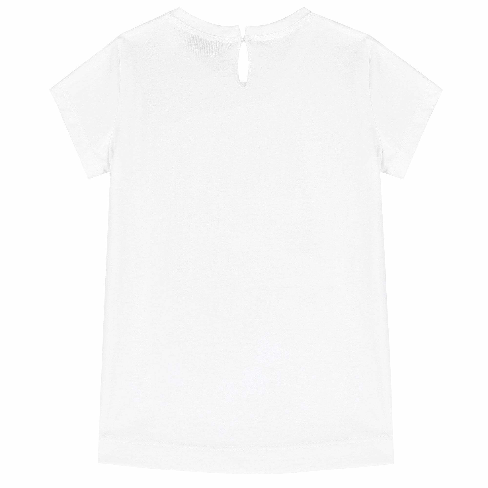 Girls plain top white t shirt