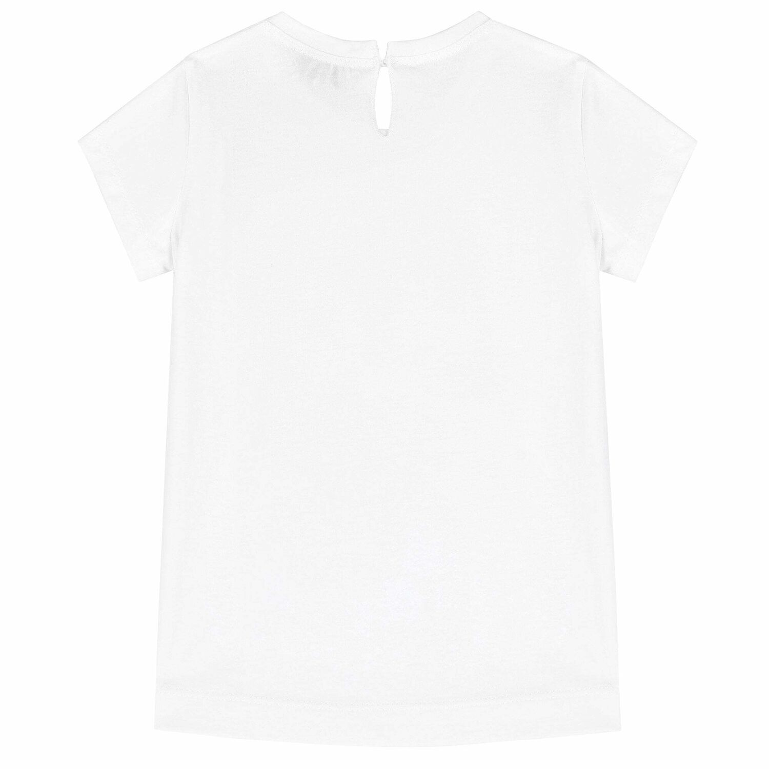 Younger Girls White Daisy Duck T-Shirt, 1, hi-res image number null