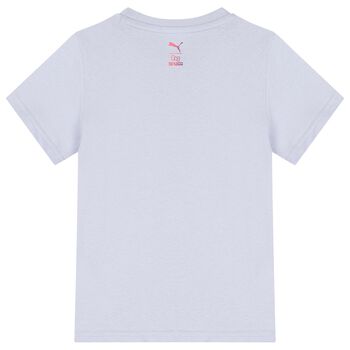 Girls Purple Hello Kitty Logo T-Shirt