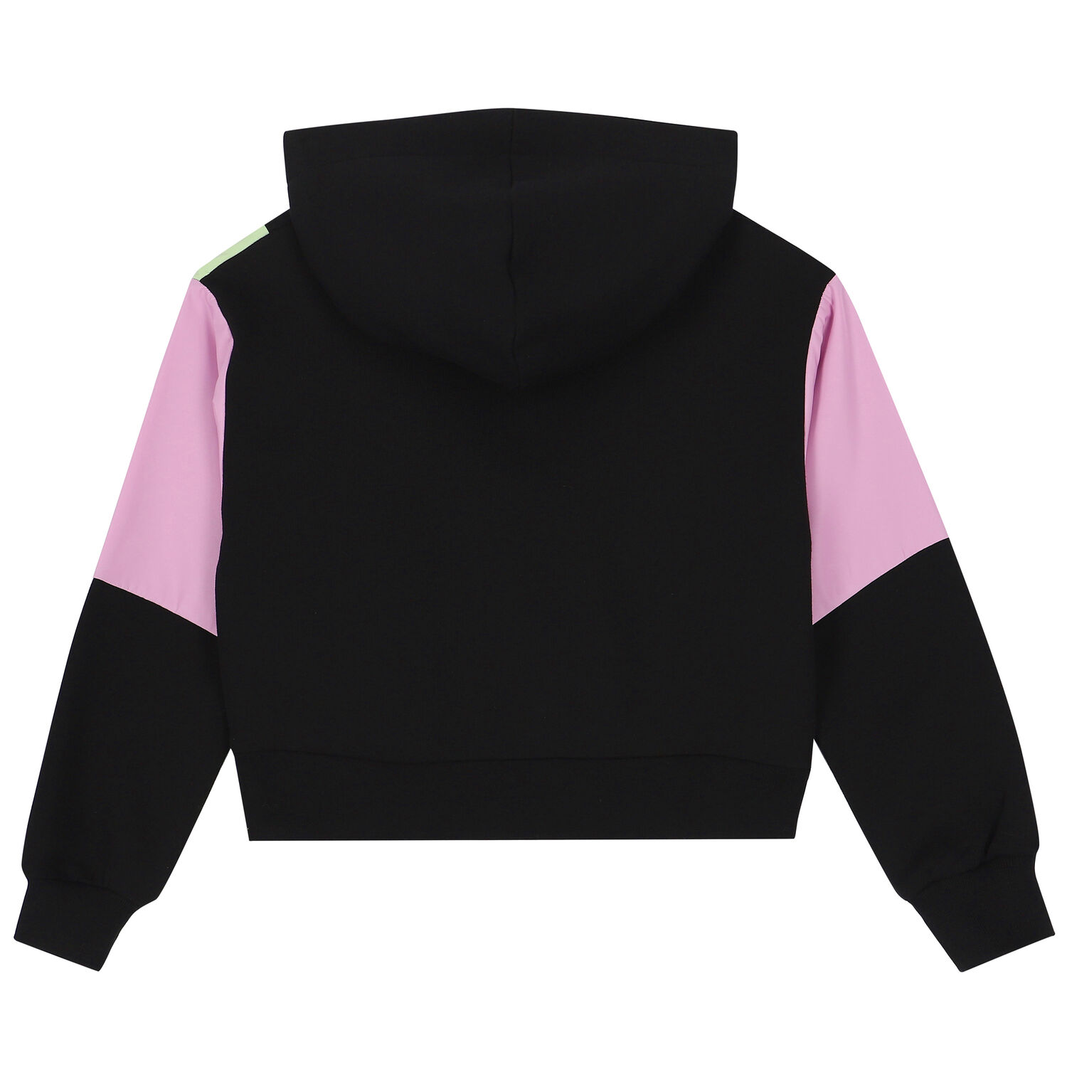 Girls Black Logo Hooded Top, 1, hi-res image number null