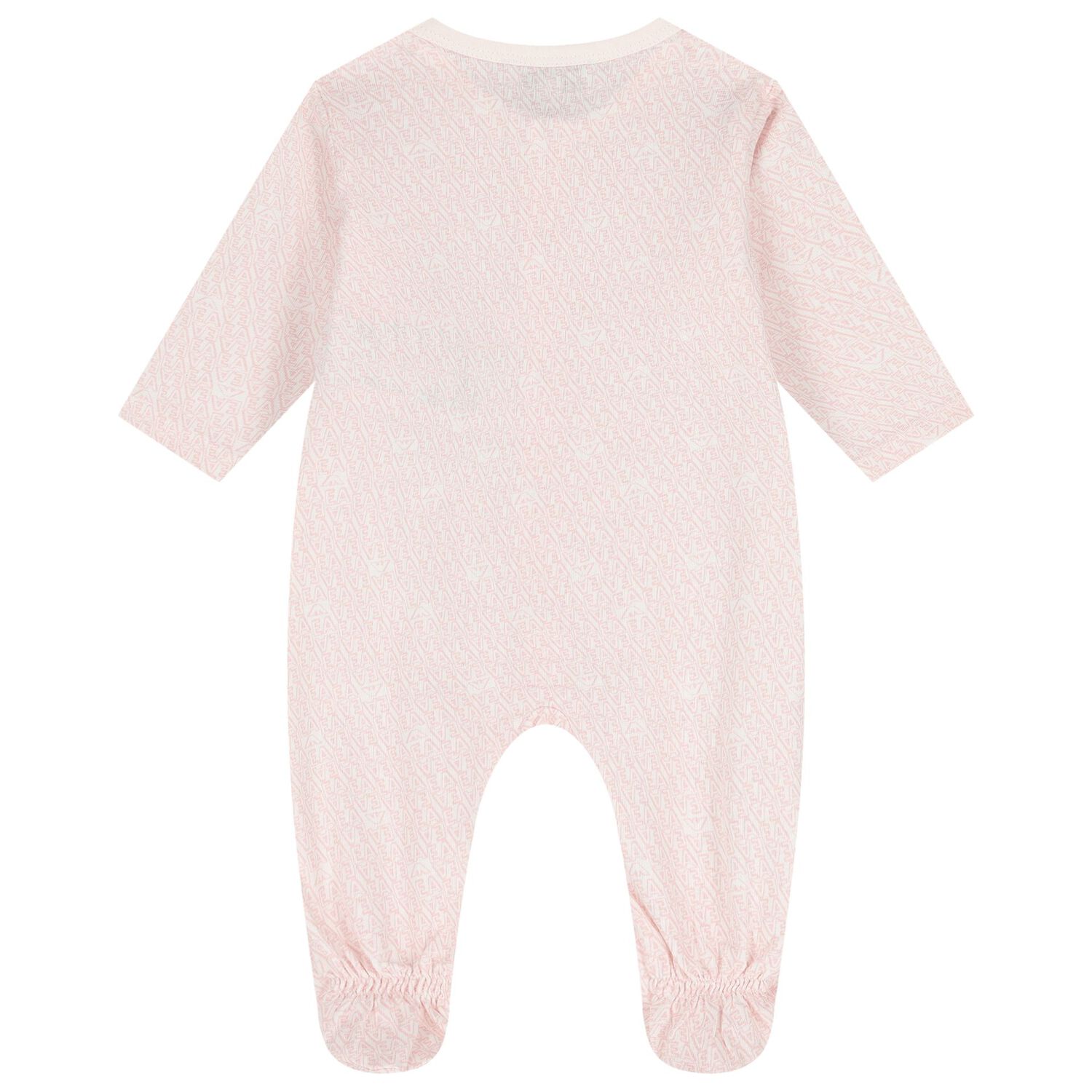 Baby Girls Pink Logo Babygrow Set, 4, hi-res