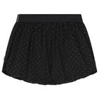 Girls Black Rhinestones Skirt, 2, hi-res