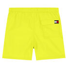 Boys Yellow Logo Swim Shorts, 3, hi-res