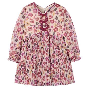 Girls Pink Floral Dress