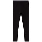 Girls Black Logo Leggings, 1, hi-res
