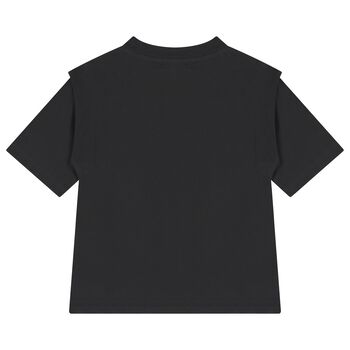 Girls Black Logo T-Shirt