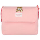 Pink Teddy Bear Logo Baby Changing Bag, 2, hi-res