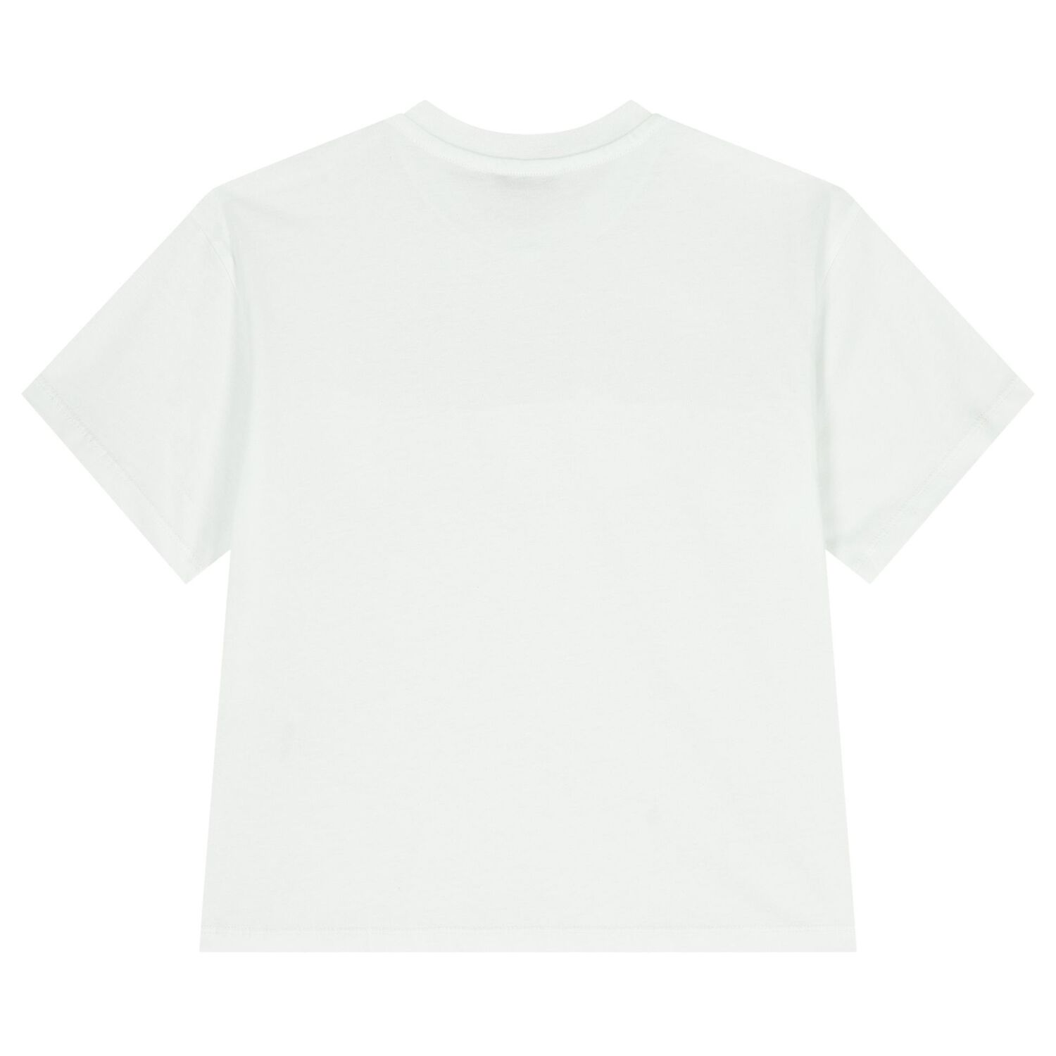 Girls White Logo T-Shirt, 1, hi-res