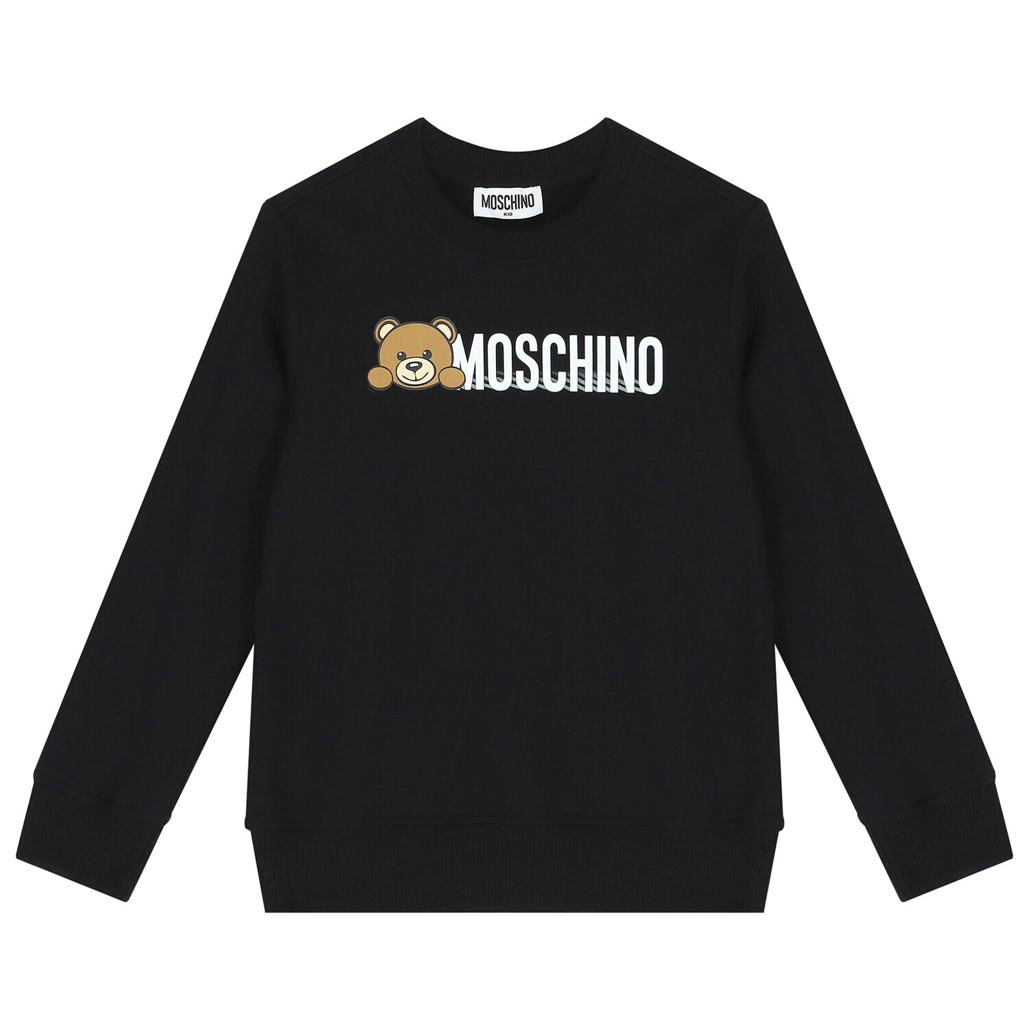 Black Teddy Bear Logo Sweatshirt, 3, hi-res