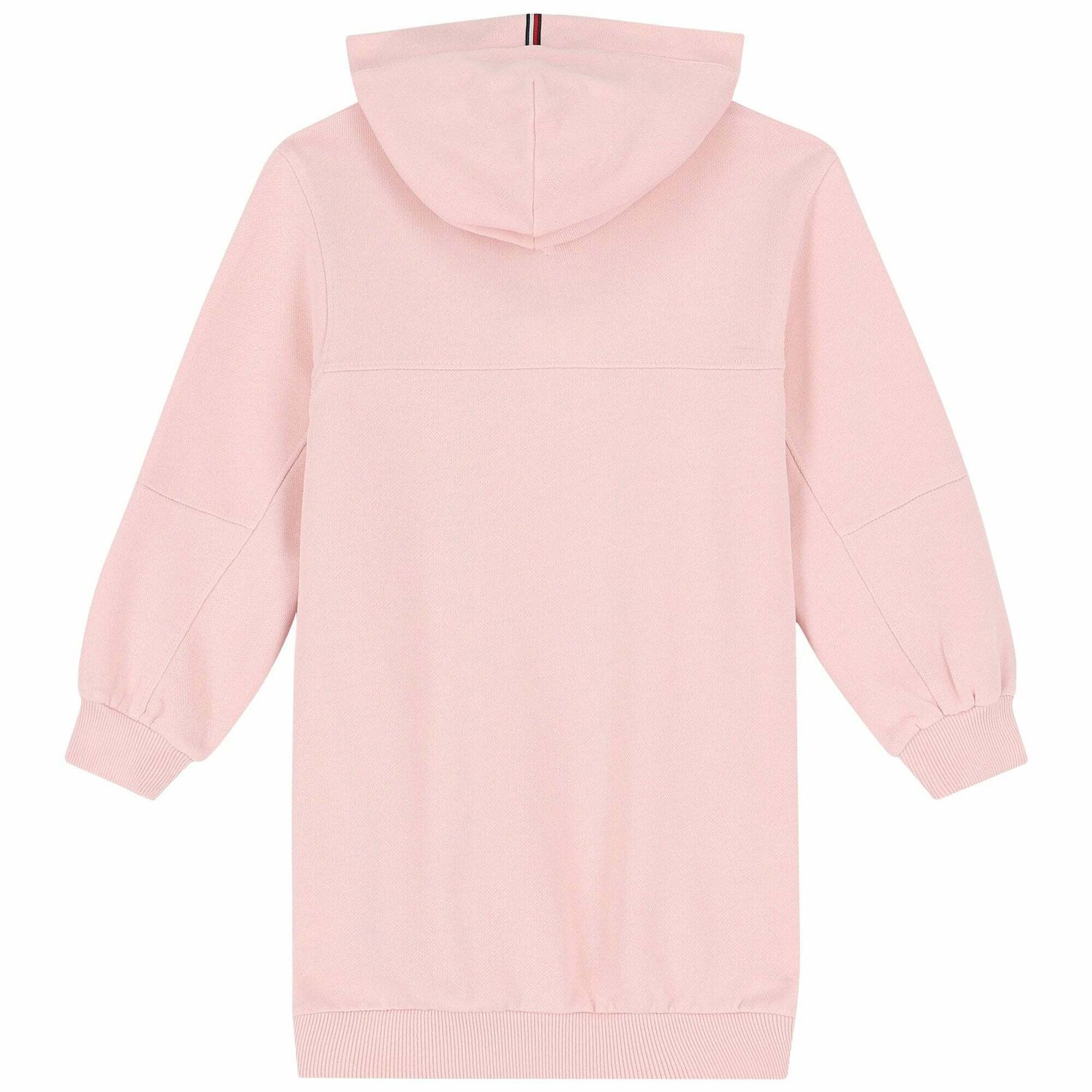 Girls Pink Logo Hooded Dress, 1, hi-res image number null