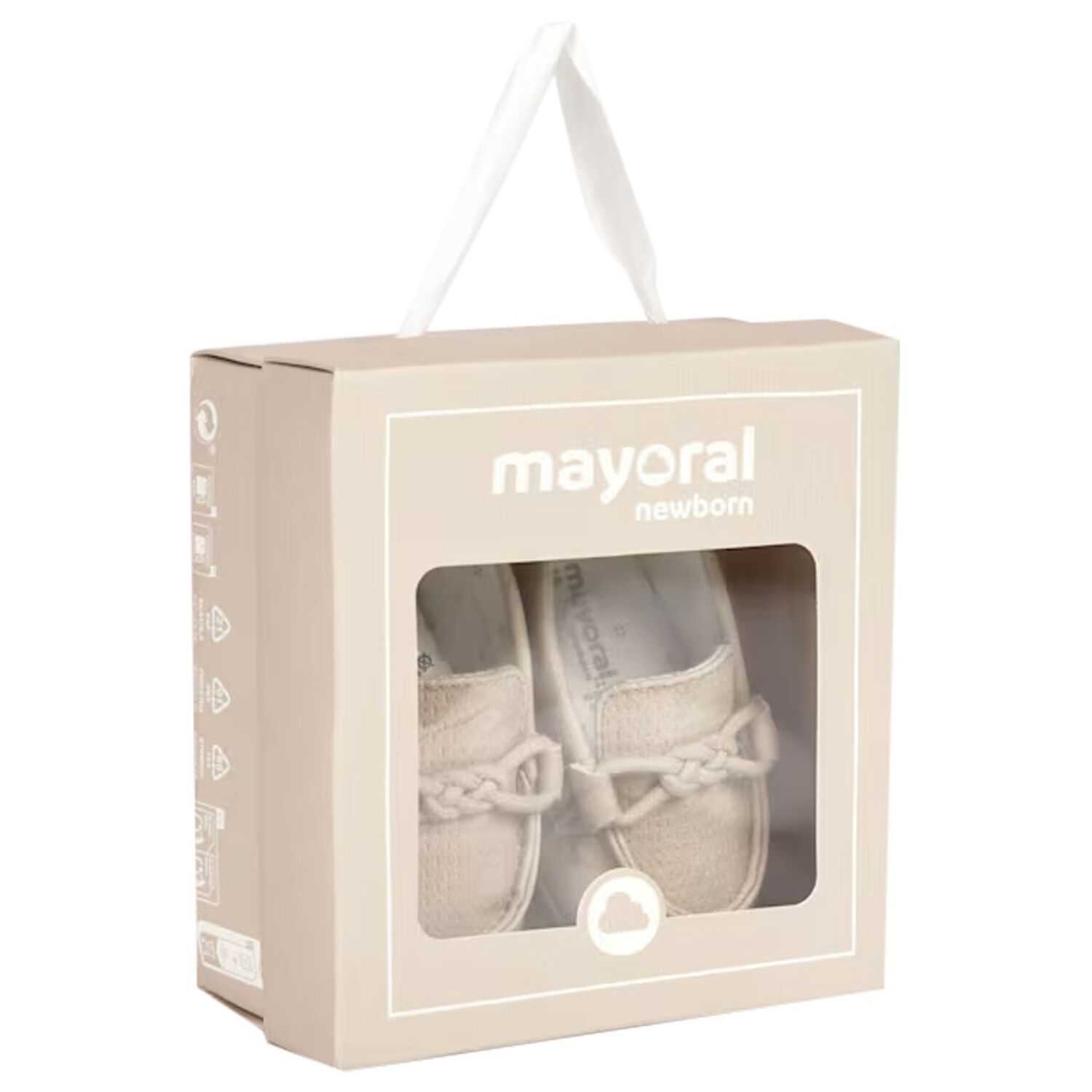 Baby Boys Beige Leather Pre Walker Moccasins, 2, hi-res