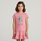 Girls Pink Polo Bear Dress, 1, hi-res