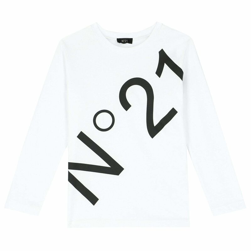Boys White long sleeved Top, 1, hi-res image number null