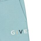 Younger Boys Blue Logo Joggers, 1, hi-res