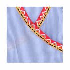 Girls Blue Striped Dress, 1, hi-res