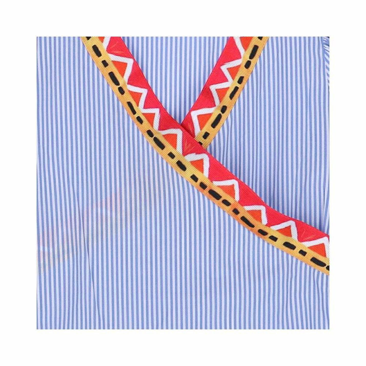 Girls Blue Striped Dress, 1, hi-res image number null