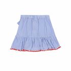 Girls Blue Striped Skirt, 1, hi-res