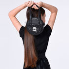 Girls Black Logo Handbag, 1, hi-res