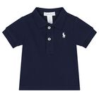 Baby Navy Logo Polo Shirt Gift Set, 1, hi-res