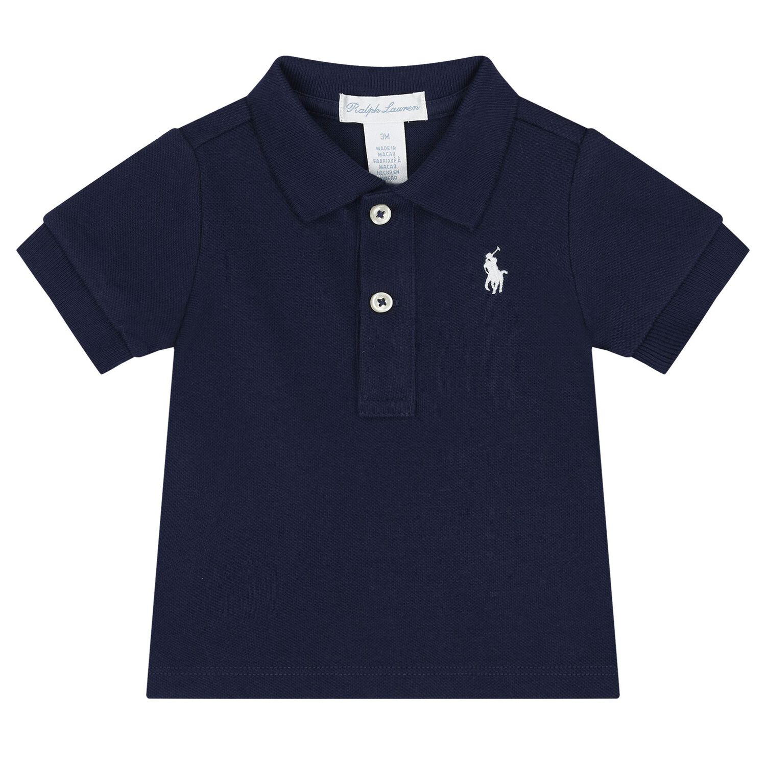 Baby Navy Logo Polo Shirt Gift Set, 1, hi-res