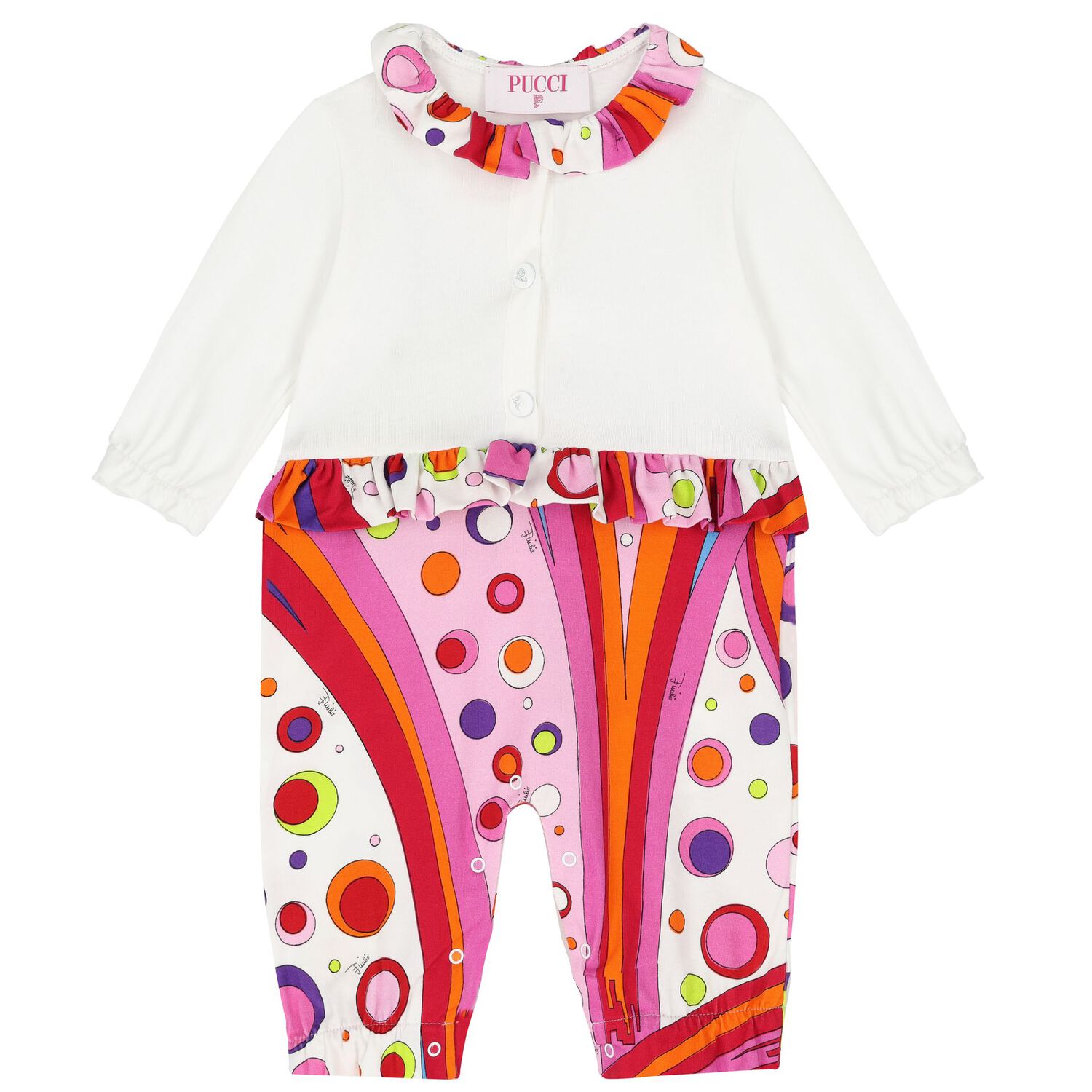 Girls White & Pink Fontane Babygrow Gift Set, 1, hi-res