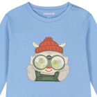 Younger Boys Blue Lenticular Long Sleeve Top, 1, hi-res
