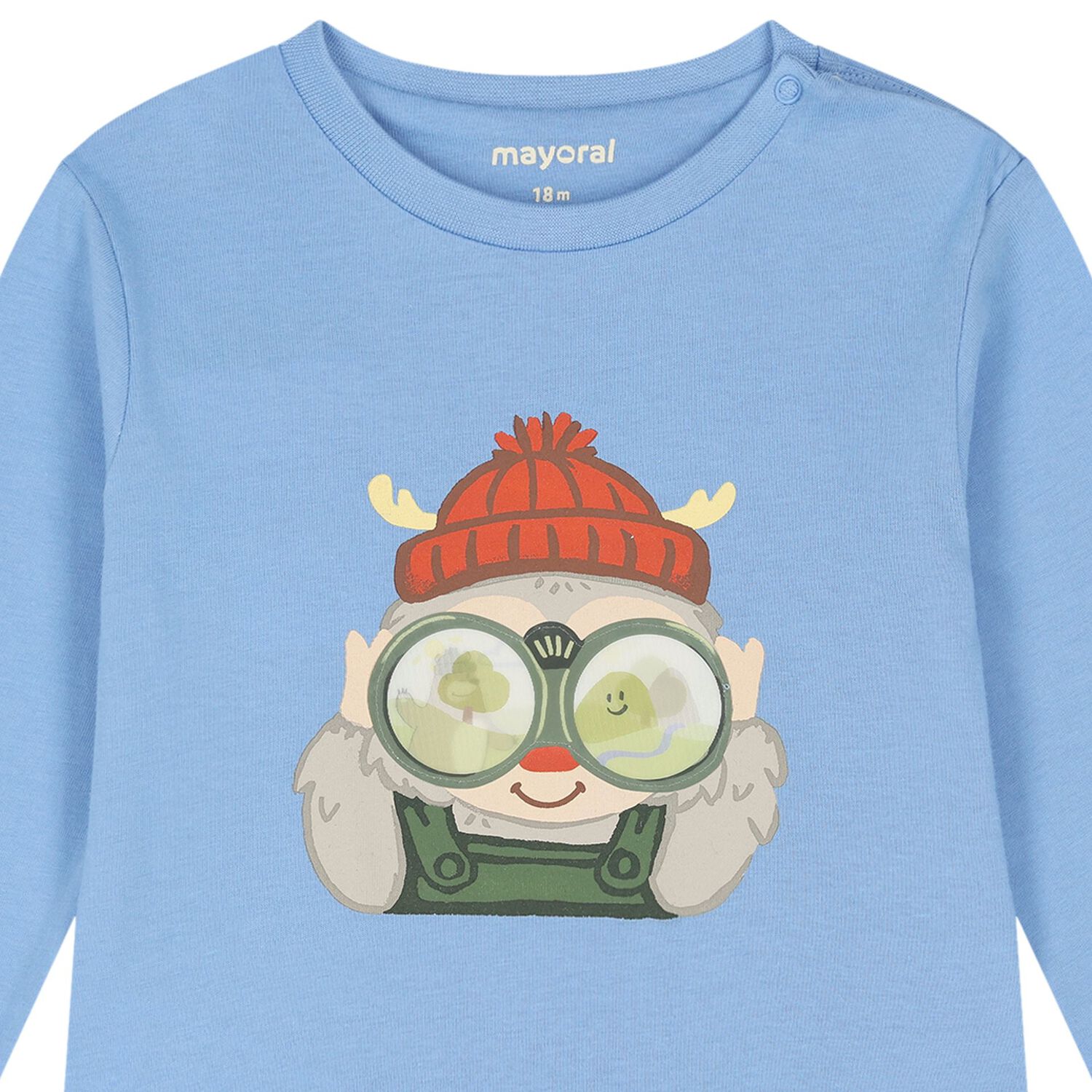 Younger Boys Blue Lenticular Long Sleeve Top, 1, hi-res