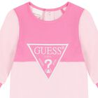 Baby Girls Pink Logo Babygrow, 3, hi-res