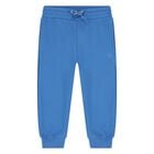 Younger Boys Blue Logo Joggers, 2, hi-res