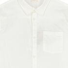 Boys White Linen Shirt, 1, hi-res