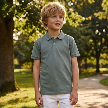 Boys Green Polo Shirt