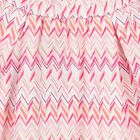 Girls White & Pink Zig Zag Skirt, 1, hi-res