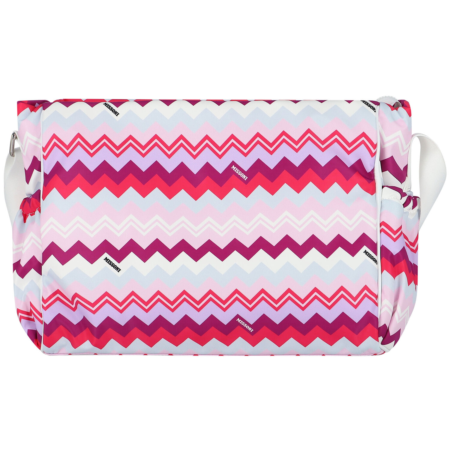Purple & Pink Zigzag Baby Changing Bag, 2, hi-res image number null
