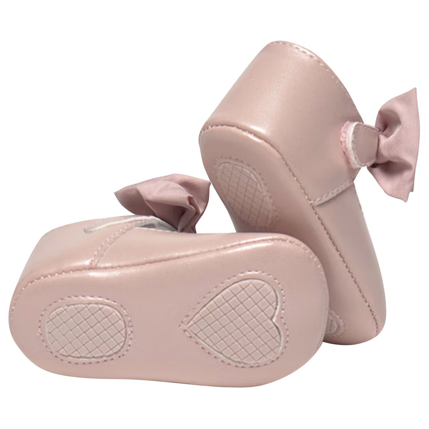 Baby Girls Pink Bow Pre Walker Shoes, 4, hi-res image number null