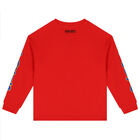 Boys Red Logo & Frog Long Sleeve Top, 1, hi-res