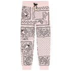 Girls Pink Bandana Disney Joggers, 1, hi-res