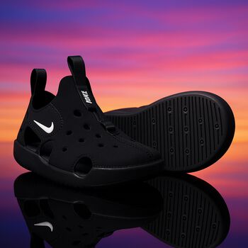 Boys Black Sunray Protect Sandals