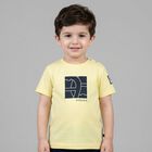 Younger Boys Yellow Logo T-Shirt, 1, hi-res